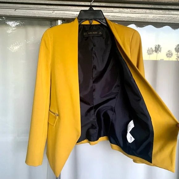 Zara Yellow Blazer - Picture 5 of 8